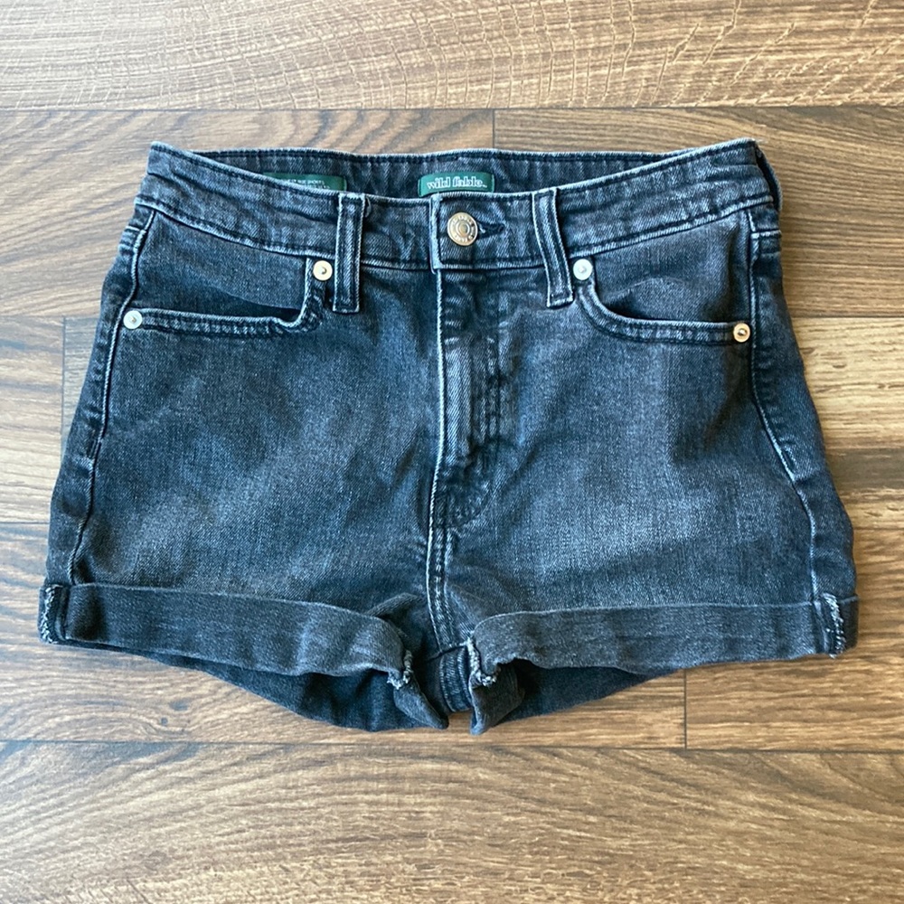 Wild Fable High-rise Black Jean Shorts